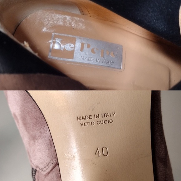 Le Pepe Suede Leather Sz 10 Block Heel Ankle-Boots - Picture 11 of 15